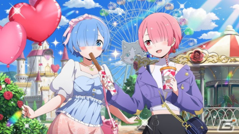 「リゼロス」でストーリーイベント「ドキドキ遊園地デート!!」の前半が開催！遊園地を楽しむラムとレムが新登場となるガチャもの画像2