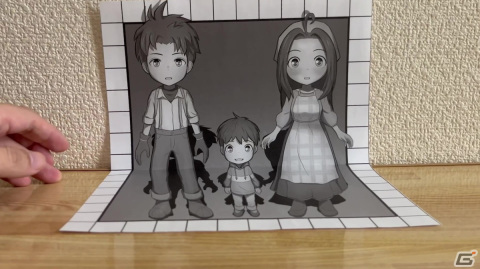「牧場物語 Welcome！ワンダフルライフ」発売記念映像「牧場物語」ペーパークラフト物語～とある家族の思い出～のメイキング映像が公開！の画像3