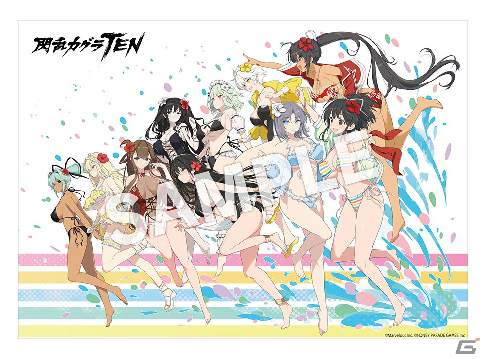 閃乱カグラ」シリーズ初の展示会「閃乱カグラTEN」の先行販売グッズや