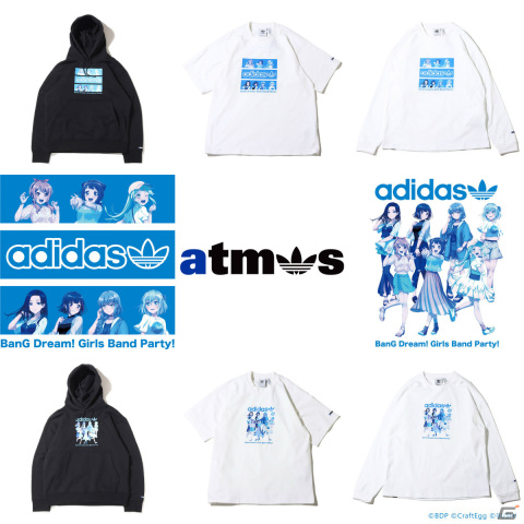 Adidas Originalsとatmosのコラボアパレルより「ガルパ」のTシャツやパーカーなどが2月11日より販売！の画像3