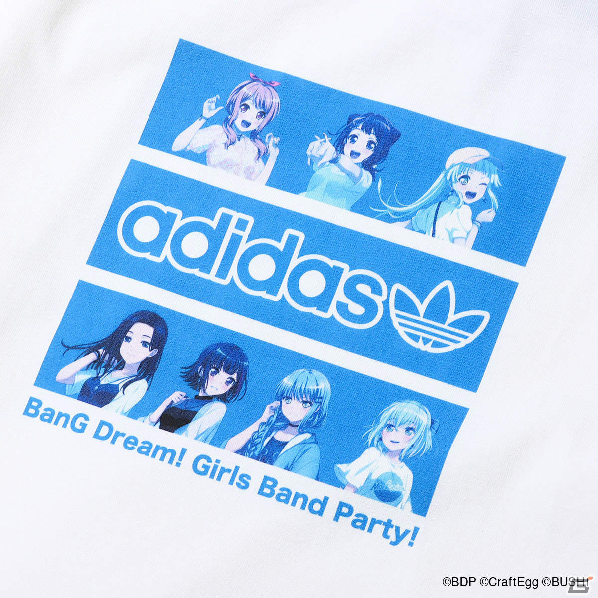 Adidas Originalsとatmosのコラボアパレルより「ガルパ」のTシャツやパーカーなどが2月11日より販売！の画像6