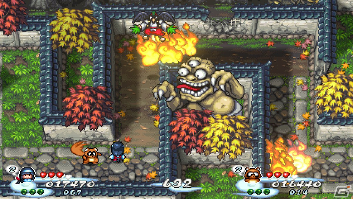 元祖巫女さんSTG「奇々怪界 黒マントの謎」のSteam版が2月24日に配信！16bitテイストの可愛らしい世界観と遊び応え抜群の難易度が魅力の画像6