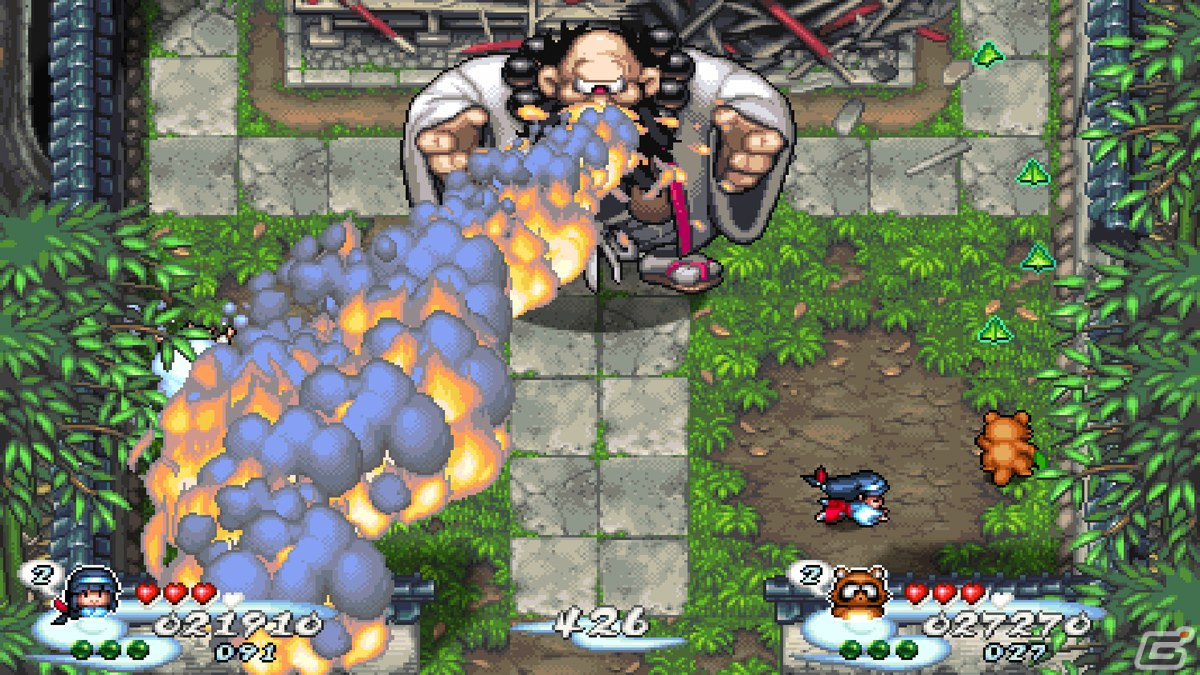 元祖巫女さんSTG「奇々怪界 黒マントの謎」のSteam版が2月24日に配信！16bitテイストの可愛らしい世界観と遊び応え抜群の難易度が魅力の画像7
