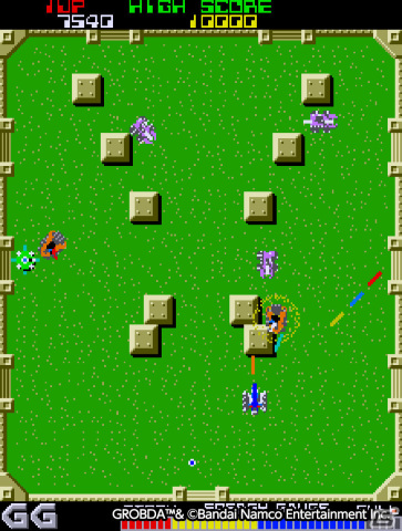「アーケードアーカイブス グロブダー」がPS4/Switchで2月16日に配信！闘技場で敵マシンを破壊して勝ち進むSTGの画像2