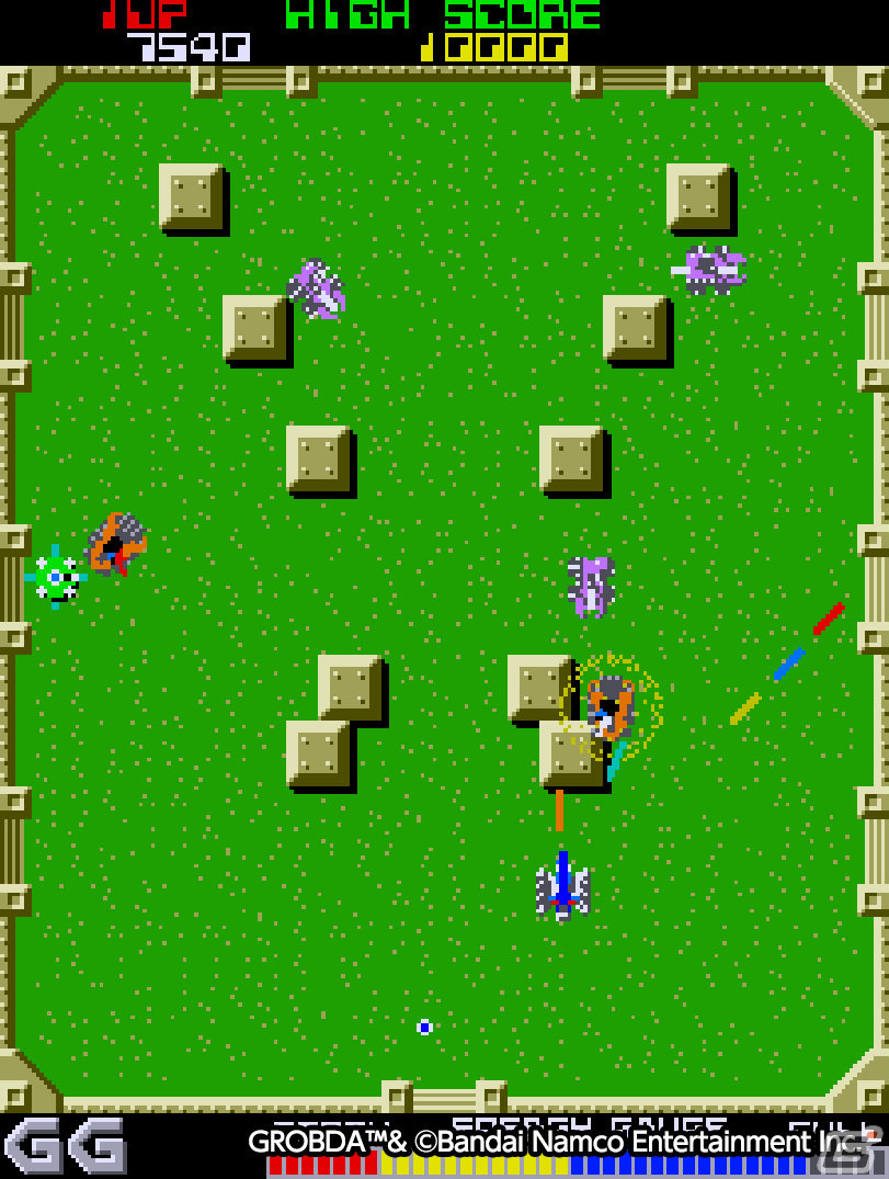 「アーケードアーカイブス グロブダー」がPS4/Switchで2月16日に配信！闘技場で敵マシンを破壊して勝ち進むSTGの画像2