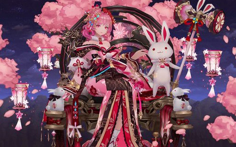 「幻想神域 -Another Fate-」艶やかな和服に身を包んだ幻神「花宴の女王・ロザリア」が登場！天空の塔が70層まで追加