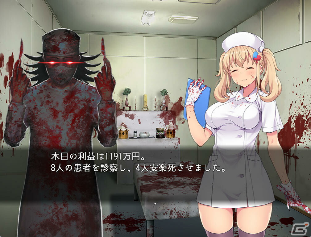 外道を極めるヤブ医者シミュレーション「医療無法人おおやぶ死科クリニック」がDLsiteにて配信開始！の画像5
