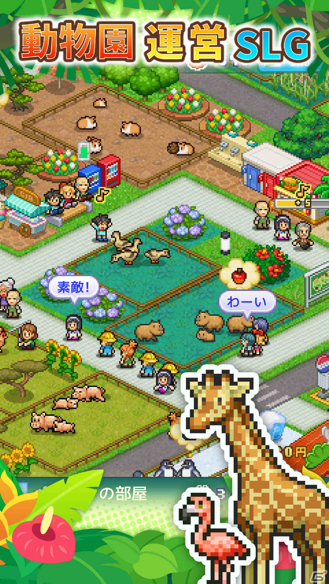 「探検わんぱく動物園」がAndroid向けにリリース！園長として動物園を経営するシミュレーションゲームの画像13