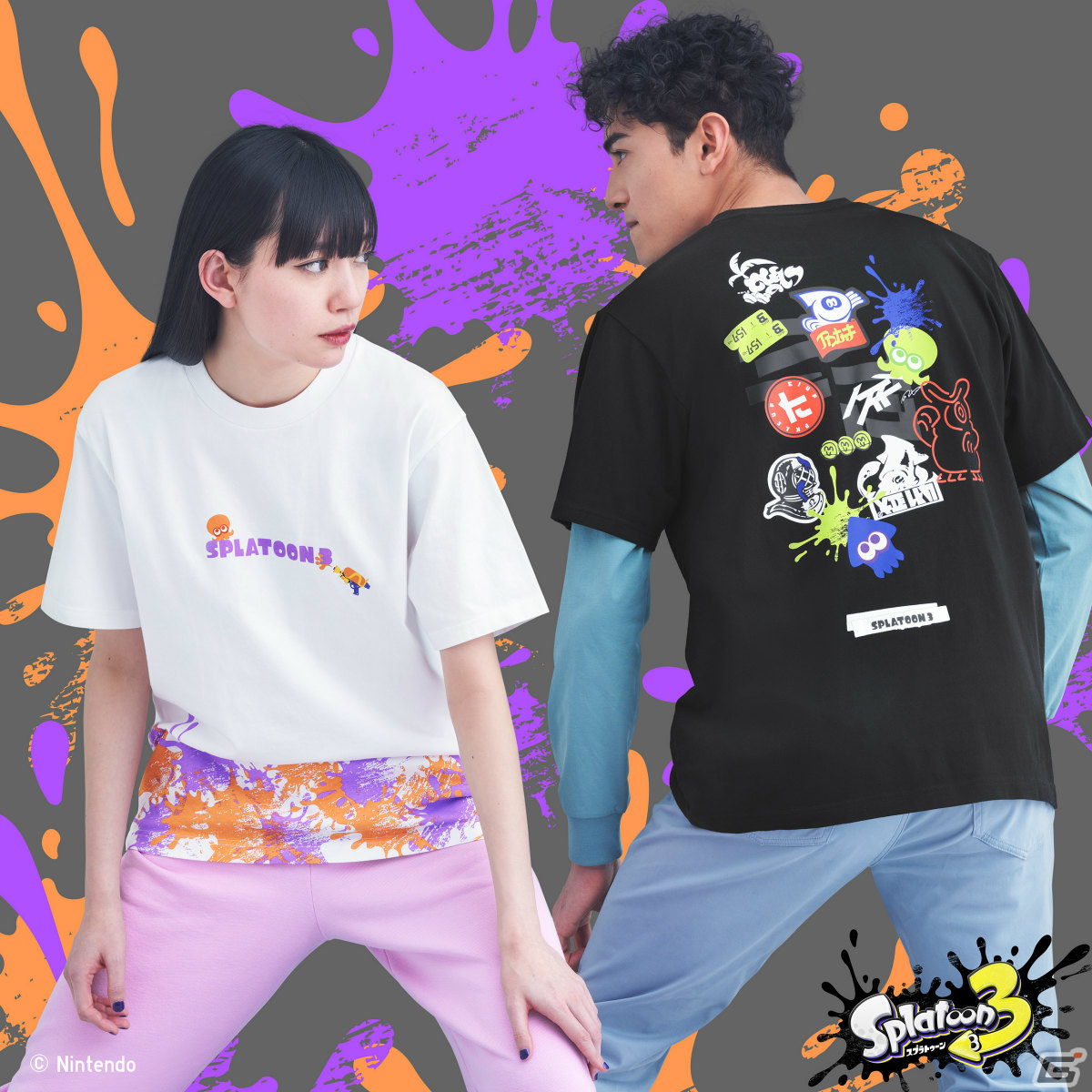 「スプラトゥーン3」デザインのUTが3月24日に発売！激しく飛び散ったインクやキャラクターをダイナミックに表現の画像4