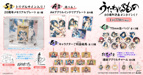 「うたわれるもの」20周年を記念したオンラインくじが3月7日発売！S賞はエルルゥ役・柚木涼香さんら3名のサイン入りプレートの画像2