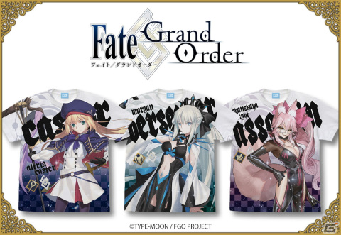 「FGO」アルトリア・キャスター、光のコヤンスカヤ、モルガンのフルグラフィックTシャツが登場！の画像1
