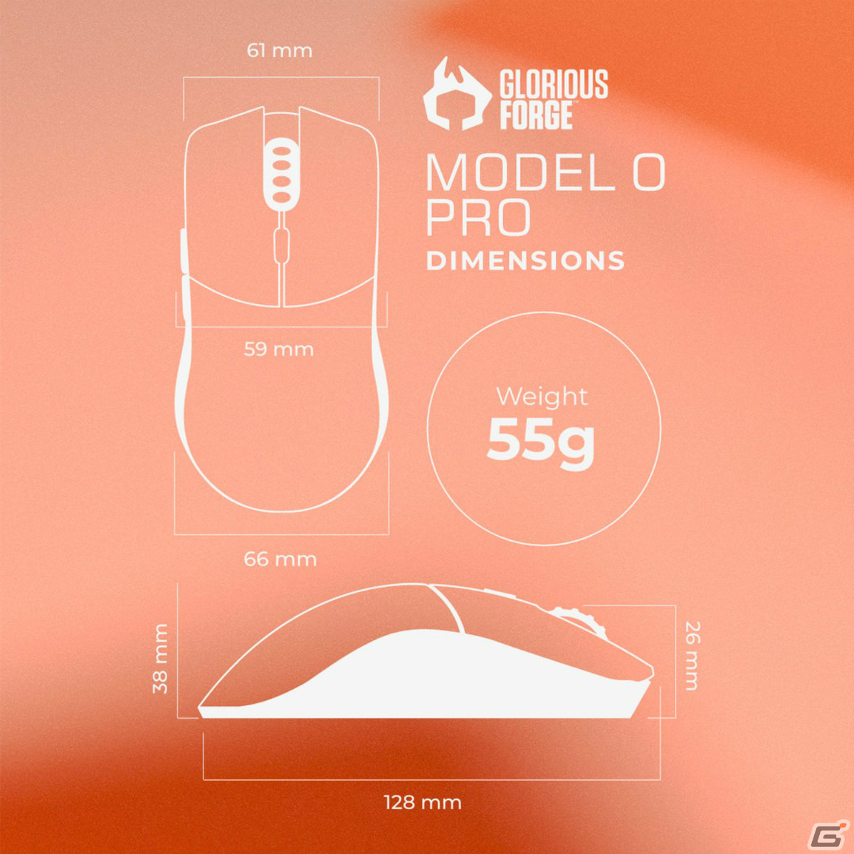 Glorious、超軽量ワイヤレスゲーミングマウス「Series One Pro Wireless」「Model O Pro Wireless」を3月10日に発売の画像4