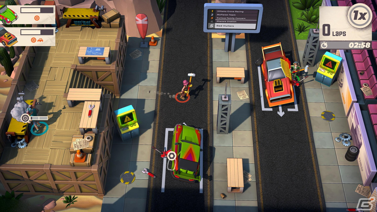 「Speed Crew」が6月6日にSwitchで発売！車をメンテナンスするピットクルーが主役のパーティーゲームの画像12