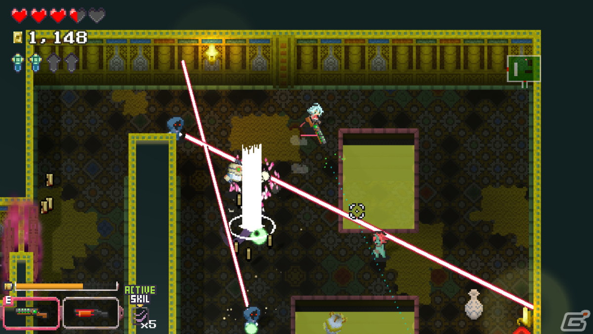 「Mystic Gate」のSwitch版が配信開始！武器やスキルでキャラを強化していくローグライク系ダンジョン探索型STGの画像11