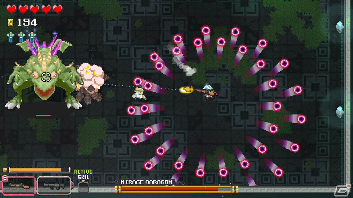 「Mystic Gate」のSwitch版が配信開始！武器やスキルでキャラを強化していくローグライク系ダンジョン探索型STGの画像3