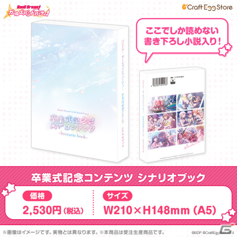 「バンドリ！ ガールズバンドパーティ！」卒業式記念グッズが予約受付開始！書き下ろし小説を収録したシナリオブックが登場の画像3
