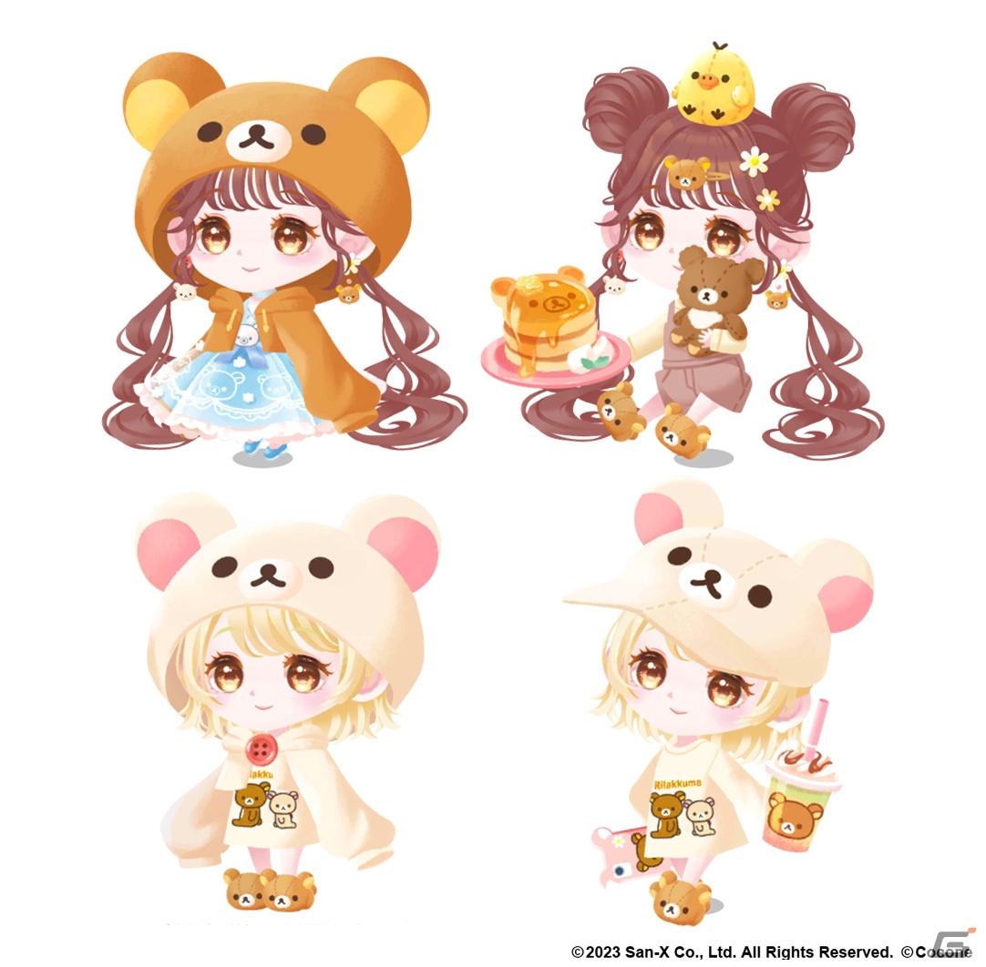 2023年で20周年を迎える「リラックマ」と「ポケコロ」「ポケコロツイン」がコラボ！「リラックマ」限定アイテムが登場の画像2