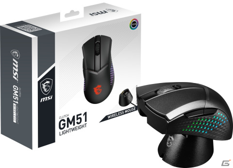 MSIから本体重量85gの軽量ゲーミングマウス「CLUTCH GM51 LIGHTWEIGHT WIRELESS」が登場―有線・無線両対応モデルの画像1