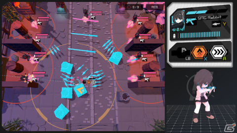 「Physical Layer」がSteamでリリース！かわいいSDキャラがド派手なガンアクションを繰り広げる見下ろし型シューティングの画像4