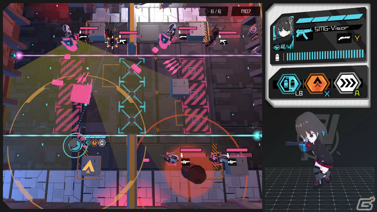 「Physical Layer」がSteamでリリース！かわいいSDキャラがド派手なガンアクションを繰り広げる見下ろし型シューティングの画像11