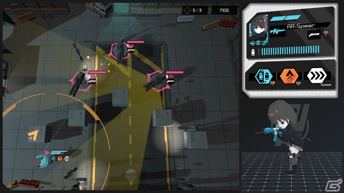 「Physical Layer」がSteamでリリース！かわいいSDキャラがド派手なガンアクションを繰り広げる見下ろし型シューティングの画像16