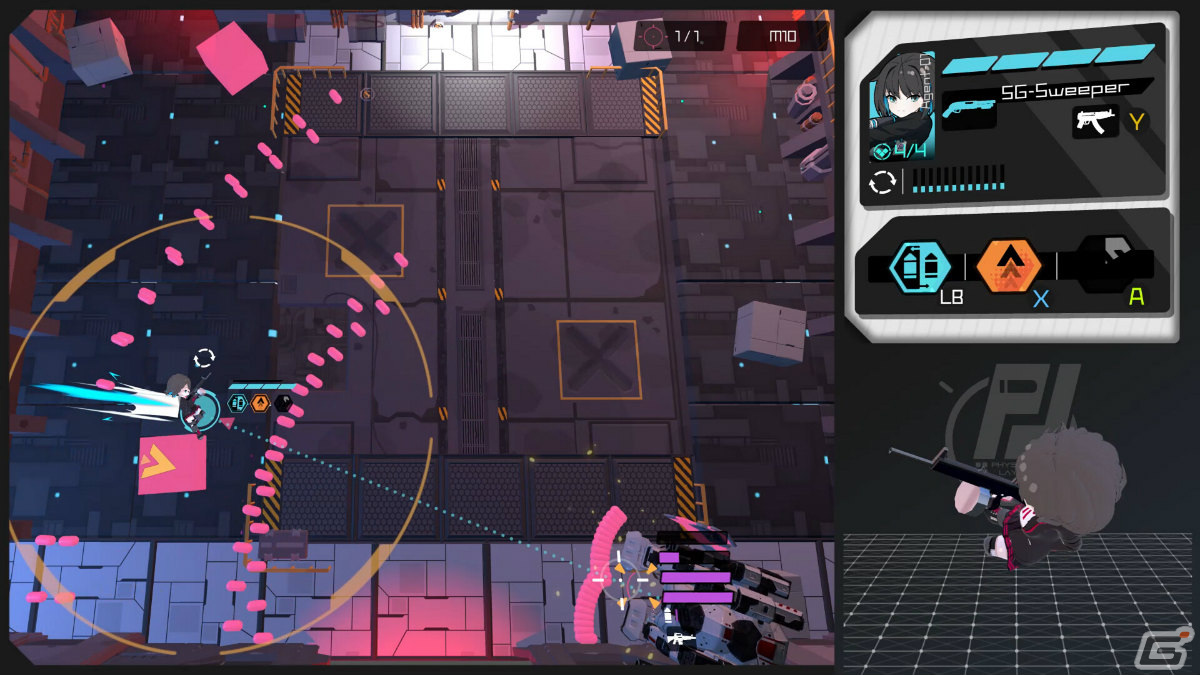 「Physical Layer」がSteamでリリース！かわいいSDキャラがド派手なガンアクションを繰り広げる見下ろし型シューティングの画像9