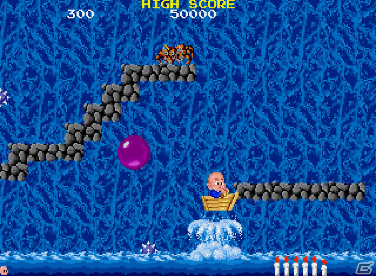 「アーケードアーカイブス 地獄めぐり」がPS4/Switchで3月23日に配信！1988年にタイトーから発売されたアクションゲームの画像2