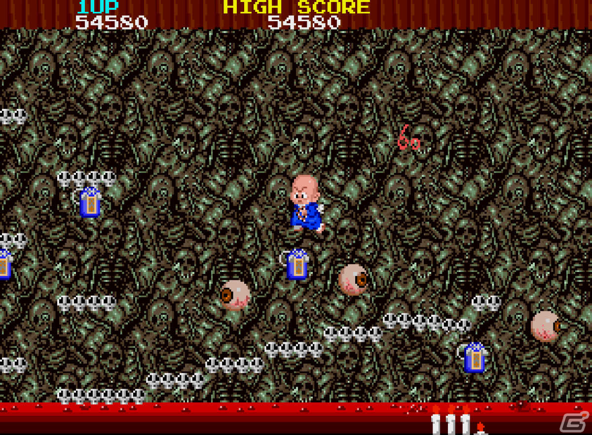 「アーケードアーカイブス 地獄めぐり」がPS4/Switchで3月23日に配信！1988年にタイトーから発売されたアクションゲームの画像4