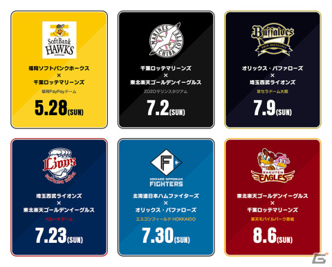 「ドラゴンクエストウォーク」とパ・リーグ6球団のコラボが今シーズンも開催！コラボビジュアルや試合日程が公開の画像2