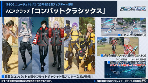 「PSO2 ニュージェネシス」新クラス「スレイヤー」は4月12日に配信！2周年記念イベントや「EDWIN」とのコラボグッズ第3弾の情報もの画像6