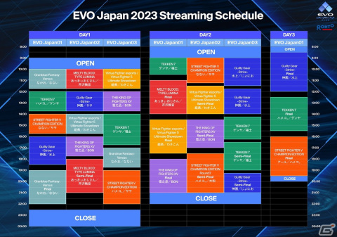 「EVO Japan 2023 presented by Rohto」の配信スケジュールと実況解説陣が公開！の画像1