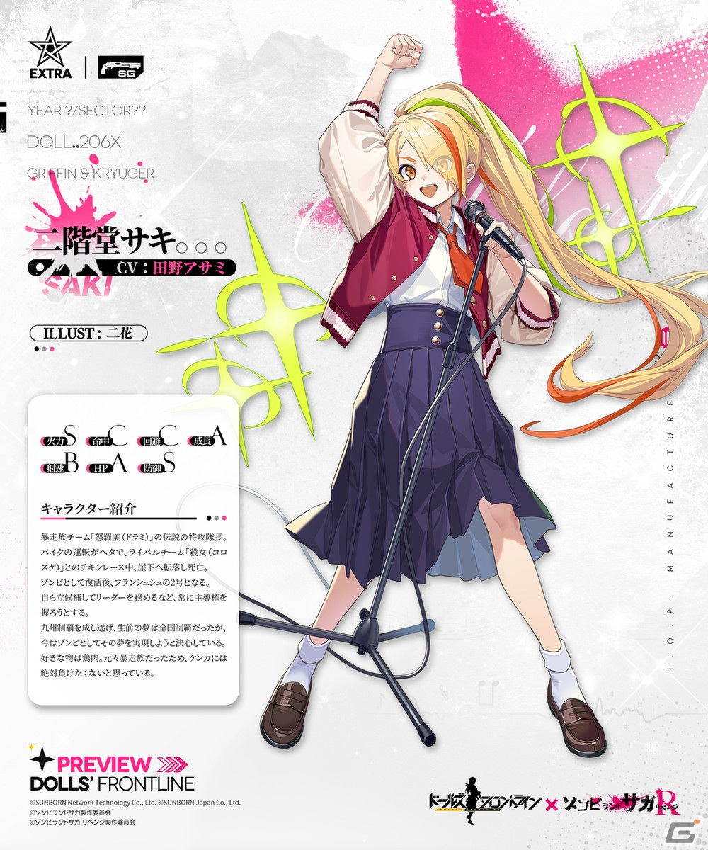 ドールズフロントライン」にフランシュシュのメンバー7人が登場