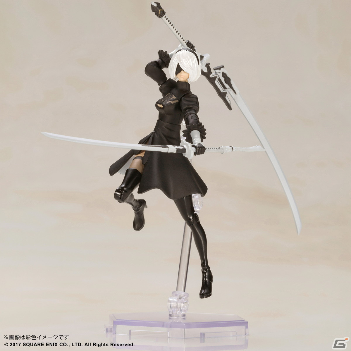 「NieR:Automata」より「プラスチックモデルキット2B＆9S」が登場！可動式で劇中のポーズも再現可能の画像4