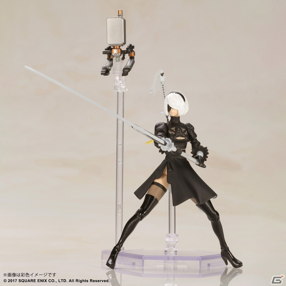 「NieR:Automata」より「プラスチックモデルキット2B＆9S」が登場！可動式で劇中のポーズも再現可能の画像5