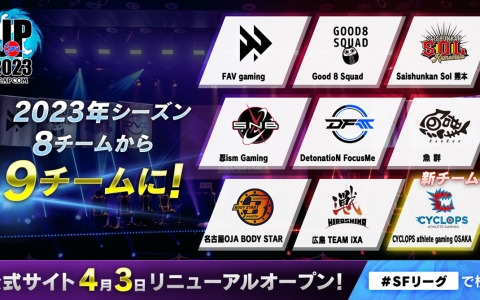 「ストリートファイターリーグ: Pro-JP 2023」に参画するチームが決定！「ストリートファイター6」の新操作「モダンタイプ」でも参加可能に