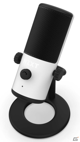 NZXT、ゲーム用に最適化を行ったコンパクトなUSBマイクロホン「Capsule