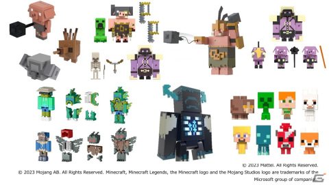 「マインクラフト レジェンズ」のポータルガードなどフィギュア7種が4月8日に発売！最恐の新敵ウォーデンも完全再現の画像1