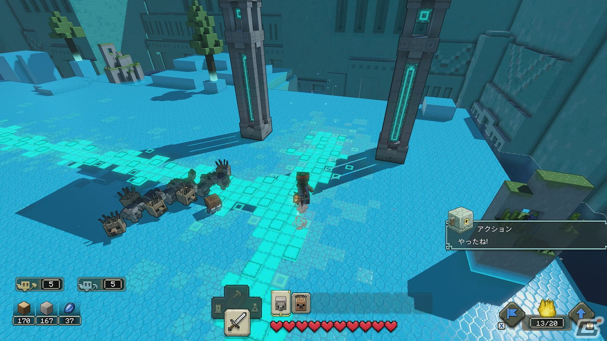 「Minecraft Legends」先行プレイレポート――最大4vs4で楽しめるマイクラ初のPvPモードではプレイするたびに新たな発見・体験がの画像13