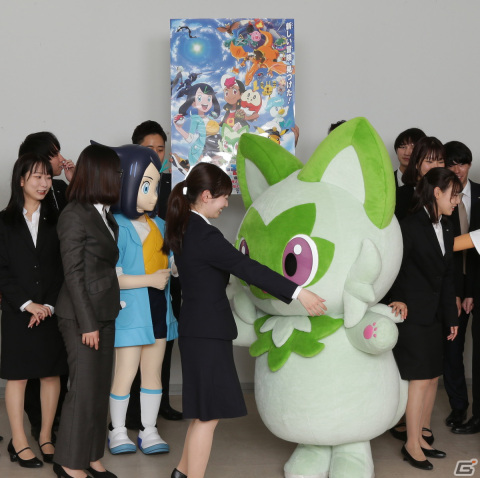 アニメ新シリーズ「ポケットモンスター」のリコとロイ、ニャオハがテレビ東京新入社員の応援に駆け付けの画像2