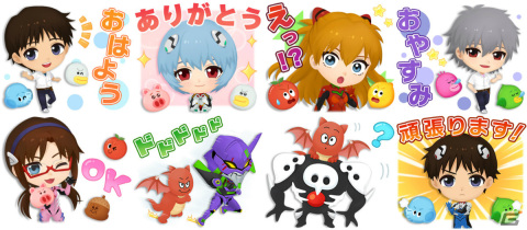 「LINE バブル2」にてアニメ「エヴァンゲリオン」との初コラボが実施！アスカ＆2号機などの限定なかまや無料LINEスタンプが登場の画像2