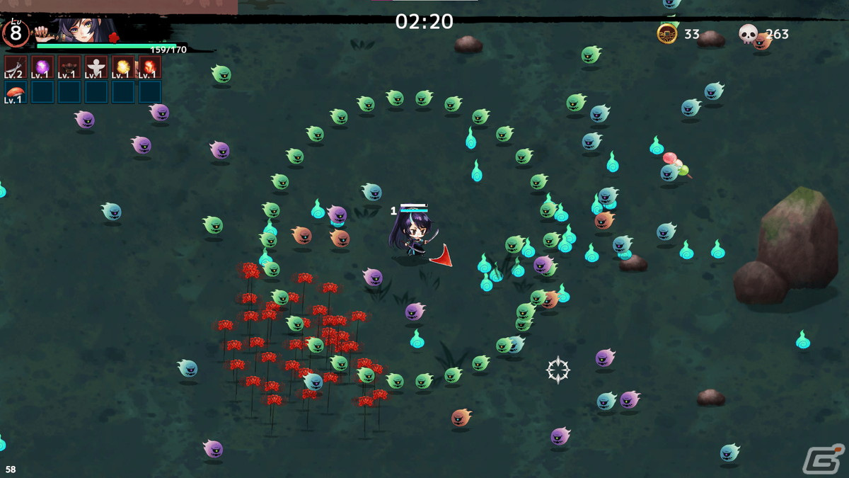 武器と遺物を組み合わせて戦うローグライクACT「SAMURAI Survivor -戦姫当千-」がSteamにて配信！の画像4