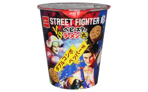 マッチョなホシオくんが“波動拳”！「ストリートファイター6」とベビースターラーメン丸のコラボ商品が4月17日に発売