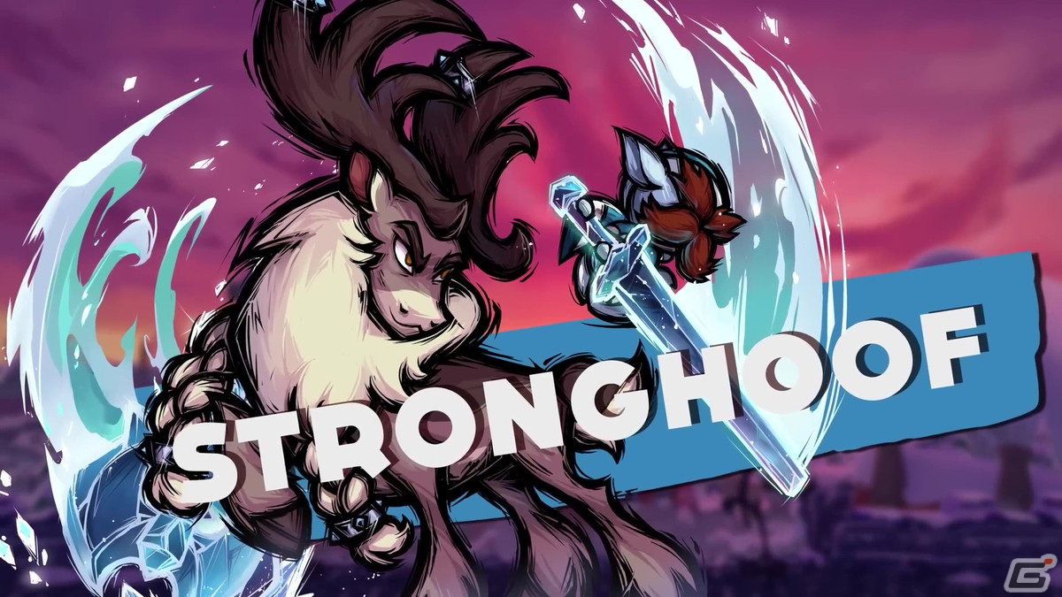 「Them's Fightin' Herds」氷で斧や盾を作り出すトナカイ「Stronghoof」が参戦！精霊「Vetr」とのタッグ攻撃で間合いを詰めるの画像2