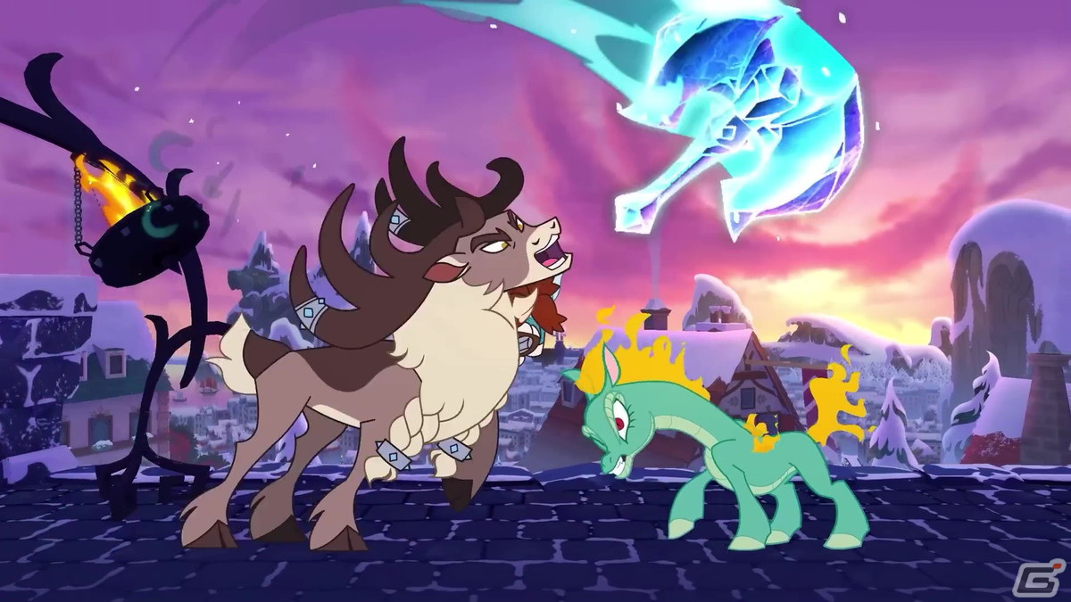 「Them's Fightin' Herds」氷で斧や盾を作り出すトナカイ「Stronghoof」が参戦！精霊「Vetr」とのタッグ攻撃で間合いを詰めるの画像4