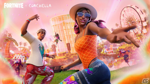 「フォートナイト」にてミュージックとアートの祭典「Coachella」とのコラボが再び!Coachella島やコラボアイテムが登場の画像1
