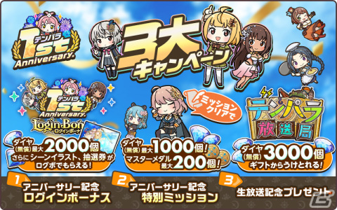 「天啓パラドクス」で1周年を記念したキャンペーンが開催！初のレイドイベント「双璧のヴァルキリア」もの画像2