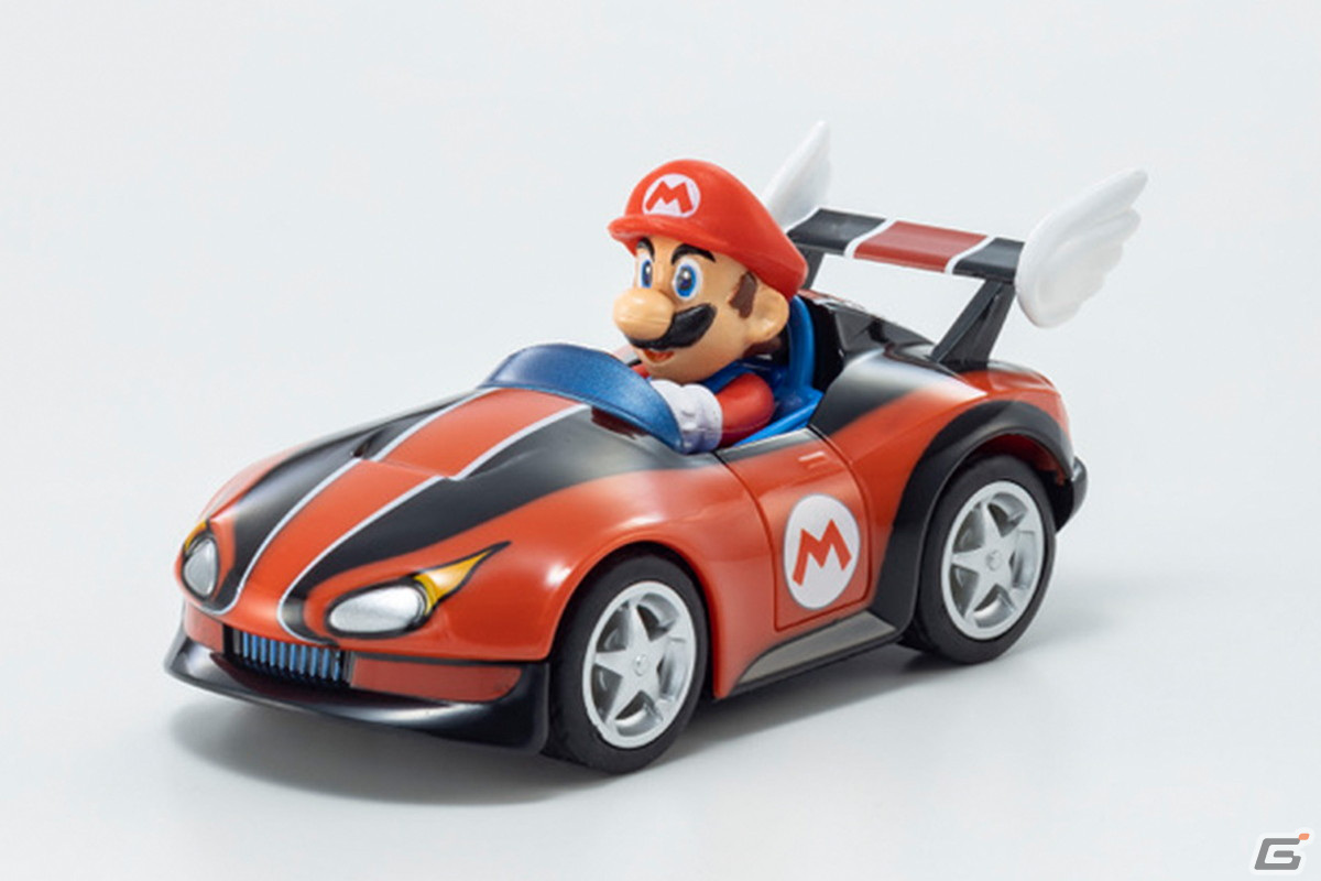 マリオカート」に登場する車種をキャラとともに再現したプルバックカー