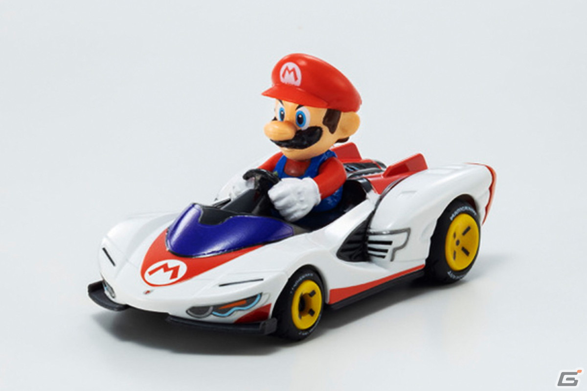マリオカート」に登場する車種をキャラとともに再現したプルバックカー