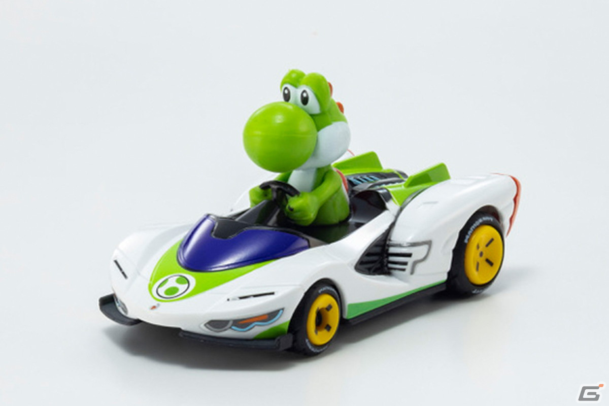 マリオカート」に登場する車種をキャラとともに再現したプルバックカー