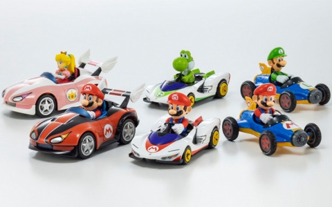 「マリオカート」に登場する車種をキャラとともに再現したプルバックカーが4月20日よりファミリーマートで発売！